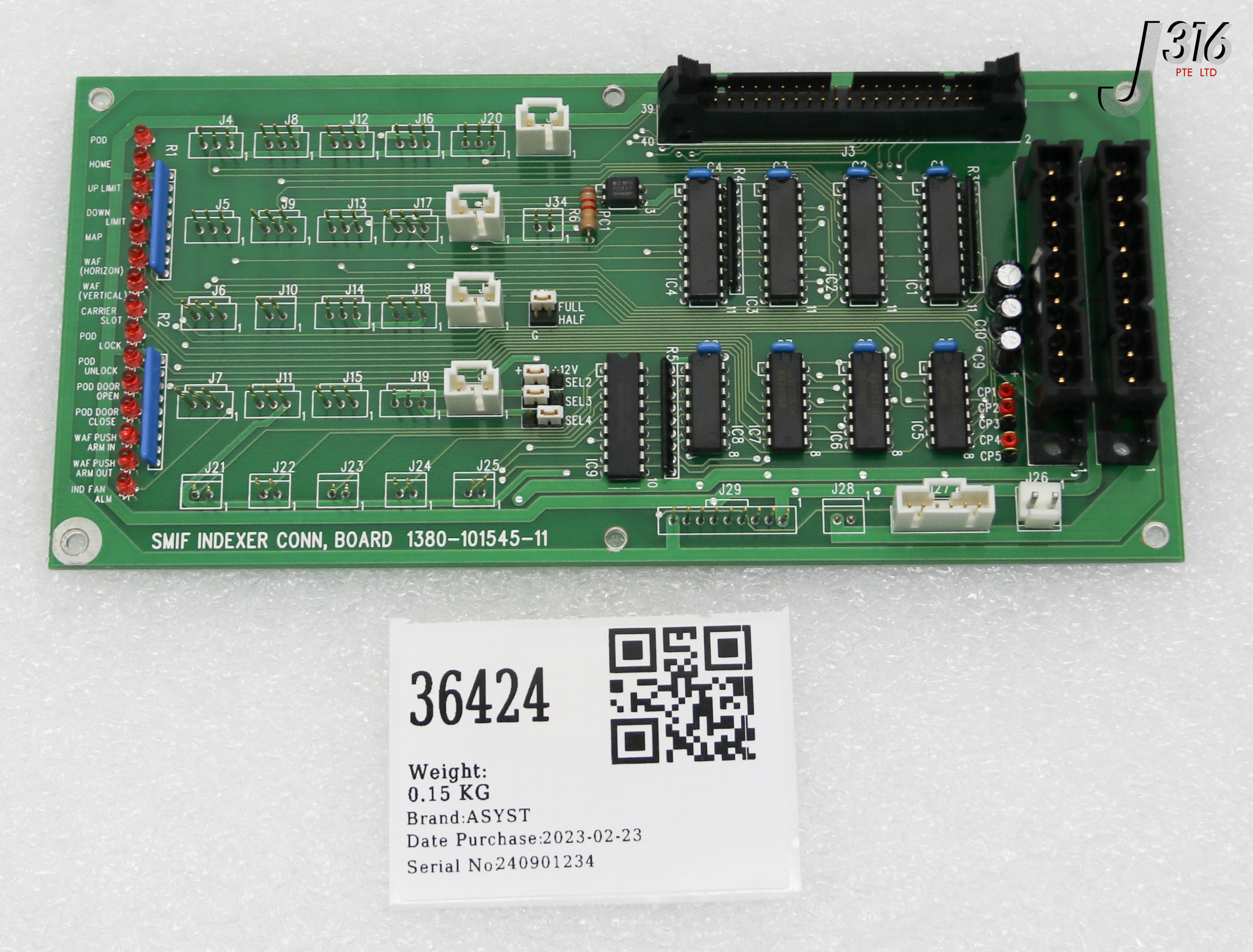 その他 G 36424 ASYST PCB, SMIF INDEXER CONN BOARD (PARTS) 1380-101545-11 | eBay